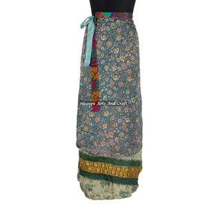 Ladies Summer <b>Wrap</b> <b>Skirt</b> Boho Stylish Multi-Color Hippie Style Comfortable Fashion Wear for Gypsy Women Girls Size Plus Size - Product Image 3