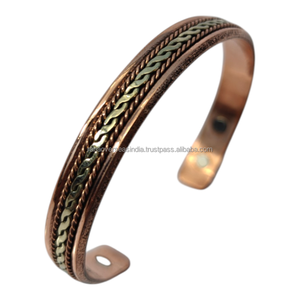 Brazalete Magnético de Cobre Puro para Hombres y Mujeres, Terapia Curativa, Alivio del Dolor de Artritis y Equilibrio Energético - Product Image 3