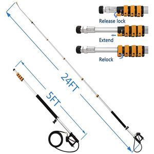 Kit di strumenti essenziali per idropulitrice telescopica da 24 piedi per una pulizia efficace - Product Image 4