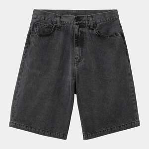Shorts en jean pour hommes, coupe ample, denim délavé - Product Image 3