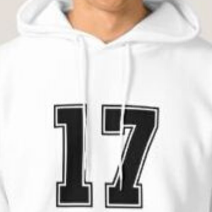 Sweat à capuche vintage de printemps en coton 100% brodé, perlé, bicolore, avec impression numérique par sublimation - Product Image 2