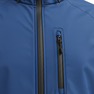 Softshell <b>Rain</b> Jacket Fully Waterproof Breathable Pro-Weather <b>Men's</b> Stand Collar Front Logo Outdoor <b>Coat</b> - Product Image 2