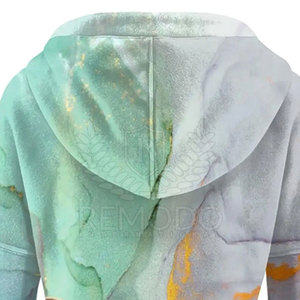 Comfortable Fit Custom Design Sublimation <b>Hoodie</b> <b>For</b> <b>Women</b> Quick Dry Cotton/Polyester Fiber Hooded Top With <b>Long</b> Sleeve - Product Image 4