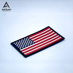 Patch en caoutchouc PVC personnalisé Aifran avec support Velcro pour casquettes, vestes, sacs à dos – Patch souple avec logo - Product Image 4