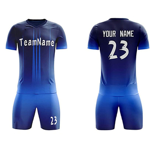Maillots de football personnalisés pour hommes 2024, coupe ajustée, ensemble complet, kits de sublimation en gros, vêtements d'équipe personnalisés, teints, toutes saisons - Product Image 4