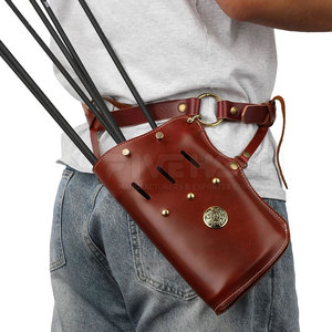 Arquerocañera Profesional de Cuero, Diseño Ligero y Duradero, Correa Ajustable, Cómoda para Caza y Práctica al Aire Libre - Product Image 4