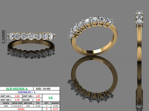 Bague en cluster de diamants de laboratoire RIZTA JEWELS en or rose 14 carats, luxe pour femme, 0,98 ct, certifiée, pour usage quotidien, OEM ODM, vente en gros - Product Image 3