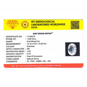 Natural White Zircon 7 Carat Loose Gemstone-High Quality Pear Trillion & Oval Shapes for Fine Jewelry - Product Image 4