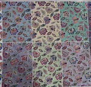 Floral Printed Organic 100% Silk Georgette Fabric Eco-Friendly Stain Resistant Sheer Lightweight Wedding 43/44 Inch <b>Women</b> Sari - Product Image 3