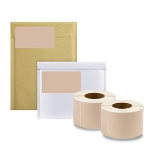 Confezione di etichette a trasferimento termico marrone 4X6 etichette 4000 4x6 etichette postali perforate 3 \ "confezione di carta per etichette di spedizione Core 4000 - Product Image 1