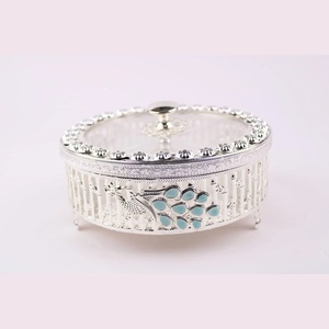 German Silver Plated Iron Metal Decorative Storage <b>Baskets</b> round Food <b>Hampers</b> for Festivals and Diwali <b>Gifting</b> - Product Image 6