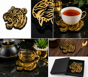 Custom Tea Coaster Printed Wooden Drink Coaster | Personalized Table Coaster | Premium MDF Cup Holder Coaster | drink coaster - Product Image 6
