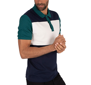 Polo Casual Moderno para Hombre, Diseño de Bloques de Color, Manga Corta, Top de Verano - Product Image 4