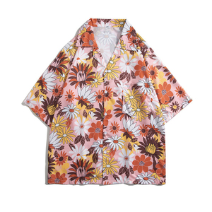 Camisa Casual de Verano para Hombre, Estampada, Transpirable, con Botones, Manga Corta, Tejido de Poliéster/Algodón, Logotipo Personalizado, OEM, ODM, Venta al Por Mayor - Product Image 3