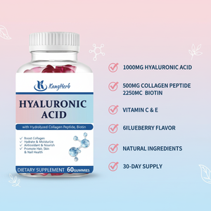 เยลลี่กรดไฮยาลูโรนิกแบบเคี้ยวได้สำหรับสุขภาพเส้น<span class=keywords><strong>ผม</strong></span>ผิวหนังและเล็บ - Product Image 3