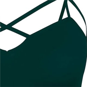 Sujetador deportivo de yoga para mujer, diseño simple con tirantes cruzados, alta sujeción, tela elástica en cuatro direcciones, transpirable por delante, para Pilates - Product Image 5