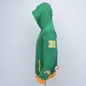 Chaquetas Varsity de Diseño Personalizado con Bordado MRI, Color Negro, Amarillo y Verde, con Capucha y Cierre de Cremallera, para Hombre, Otoño - Product Image 3
