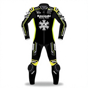 ชุดแข่งรถมอเตอร์ไซค์ Alex Lowes WSBK หนังวัว/หนังจิงโจ้ สำหรับขับขี่บนสนาม/ขี่มอเตอร์ไซค์  ชุดจั๊มสูทหนังสำหรับนักขี่มอเตอร์ไซค์/ชุดนักแข่งระดับ 2 CE Pro - Product Image 1