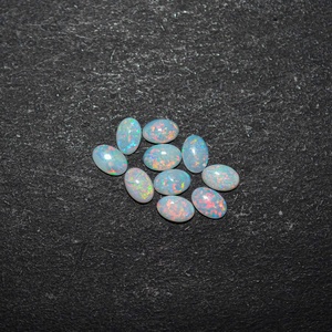 7x9mm Certified Natural Australian Opal Smooth Oval Gemstone High Luster Multi <b>Fire</b> Opal Cabochons Manufacturer At Best Dealer - Product Image 2