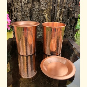 Gobelet en cuivre design, texture moderne, verre à boire pour la maison, les repas, les voyages et les cadeaux - Product Image 6