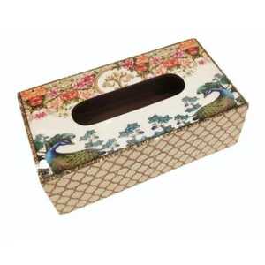 Porte-mouchoirs artisanal Deco Elite, accessoire de table haut de gamme, boîte à mouchoirs Urban Glow, support décoratif de luxe - Product Image 1