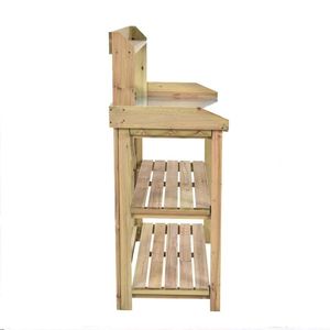 Banco de Jardín de Madera para Plantas, Estación de Trabajo para Armarios de Herramientas - Product Image 6