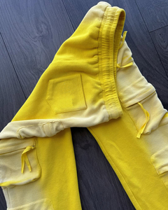 Men <b>Cargo</b> Sweatpants Multi Pocket Waffle Knit Pants <b>Straight</b> <b>Leg</b> Streetwear Casual Pants Custom Logo - Product Image 3
