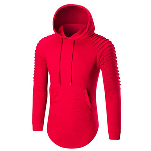Sweat-shirt à capuche uni pour homme, doublé, pour la gym, vente en gros, vêtements de sport, pull à personnaliser avec poche, collection printemps - Product Image 3