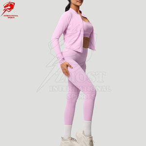 Private Label Seamless 3Pc <b>Yoga</b> <b>Set</b> With Breathable Material And Modern Design For Gym And Fitness Activities - Product Image 3