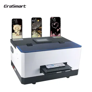 Erasmart Eco Solvent Printer A5 Uv Flatbed Printer Phone Case Printing Machine For Small Business With Xp600 L800Head