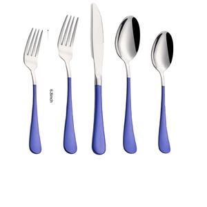 Ensemble de couverts de mariage de luxe à poignée violette Couverts en métal durable Idéal pour les célébrations, les fêtes, les restaurants, les hôtels et les repas quotidiens - Product Image 5