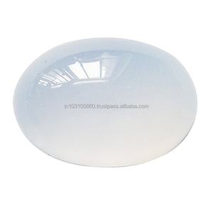 Venta caliente Calcedonia azul Oval cabujón de piedras preciosas 4X3MM 5X3MM 5X4mm personalizado de piedras preciosas sueltas alta calidad ovalada de Calcedonia azul - Product Image 3