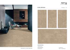 กระเบื้องพอร์ซเลนตกแต่งภายในหรูหรา ผิวด้าน ขนาด 60x120 ซม. 600x1200 มม. 24x48 นิ้ว สำหรับตกแต่งผนังและพื้นสไตล์โมเดิร์น - Product Image 2