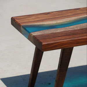 Mesa de comedor de resina epoxi transparente de lujo, mesa de centro de resina epoxi para sala de estar, artesanías de resina de la India - Product Image 1