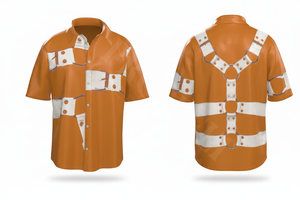 Chemises de plage élégantes et tendance à manches courtes, imprimées sur mesure, confortables et légères, OEM - Product Image 3