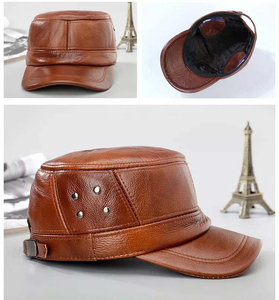 Custom Embroidery Logo Sporty <b>Baseball</b> Leather <b>Caps</b> Promotional 6-Panel Snapback Breathable Waterproof Unisex High Quality - Product Image 2