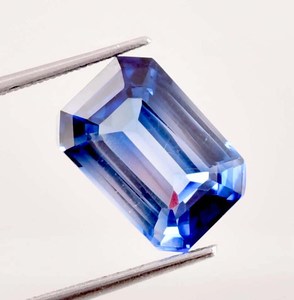 Zafiro Ceylon Azul Real Natural, Corte Radiante, Certificado por GIA, Piedra Preciosa Suelta para Joyería, Piedra Fina - Product Image 4