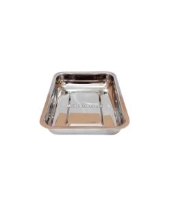 Bandeja para Instrumentos Quirúrgicos de Acero Inoxidable Premium de 8×10 Pulgadas - Bandeja para Apósitos para Procedimientos Quirúrgicos, Dentales y Veterinarios - Product Image 1