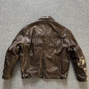 Leather Women <b>Jackets</b> Brown Designer Manufactures Classic Collar <b>Straight</b> Woman Leather <b>Jackets</b> For sale - Product Image 5