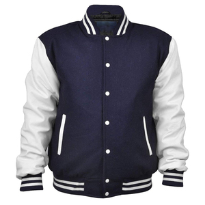 New Custom Logo Geometric Winter Varsity <b>Jacket</b> for <b>Men</b> Stand Collar Hooded Wool Material Windproof Breathable Streetwear Style - Product Image 4