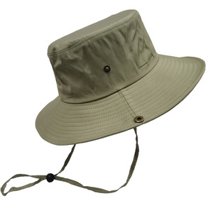 Chapeau de pêcheur en polyester à séchage rapide, couleur unie, en stock, vente en gros - Product Image 5