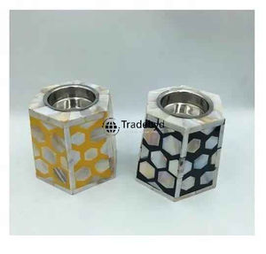 Portavelas de Nácar de Diseño, Pieza Decorativa de Lujo de Tradebyd - Product Image 2