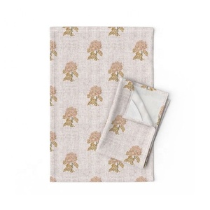 100% Organic Cotton GOTS Certified Dish <b>Towel</b> Pink Floral Embroidered Custom Print Home Use-Cheap Golf Kitchen <b>Drying</b>/Wash <b>Towel</b> - Product Image 2