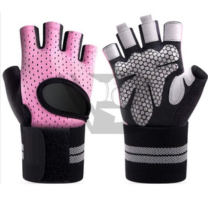 Custom Fitness Workout Men Women Custom Logo Non <b>Slip</b> Training Exercise Sports <b>Half</b> Finger Gym Gloves Wholesale Rate Oem - Product Image 1