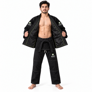 Uniforme de Jiu Jitsu Brasileño MANGOES FASHION IBJJF, Tejido de Algodón con Hilo Dorado de 440g, Ligero, Antibacteriano y Transpirable - Product Image 4