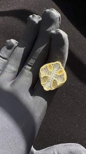 Anillo de lujo para hombre con cruz de diamantes en plata de ley 925, con piedras baguette, de larga duración y calidad, para boda o regalo. - Product Image 4