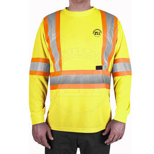 Chemises de sécurité réfléchissantes FR à logo personnalisé, légères, imperméables, LED, haute visibilité, classe 1 ANSI/EN ISO, pour usage extérieur, marque privée - Product Image 3