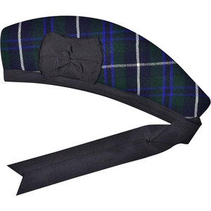 หมวกกลีนแกร์รี่แบบดั้งเดิมของชาวไฮแลนด์แท้ๆ พร้อมลายผ้าทาร์ตันสุดหรูและริบบิ้นสีดำแบบดั้งเดิม ขายส่ง - Product Image 5