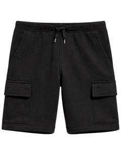 Pantalones Cortos Cargo Negros para Hombre, Cintura Elástica con Cordón, Estilo Casual Urbano, con Bolsillos Laterales, Pantalones Cortos de Verano, Fabricante OEM - Product Image 1