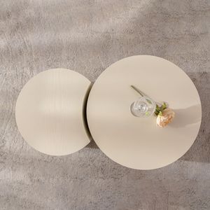 Tavolino da Tè in Legno Artigianale a Forma di Oliva con Robusto Piedistallo per Uso in Soggiorno - Product Image 6
